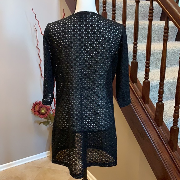Beach coverup 🏝, black mesh. EXCELLENT CONDITION - Picture 3 of 4